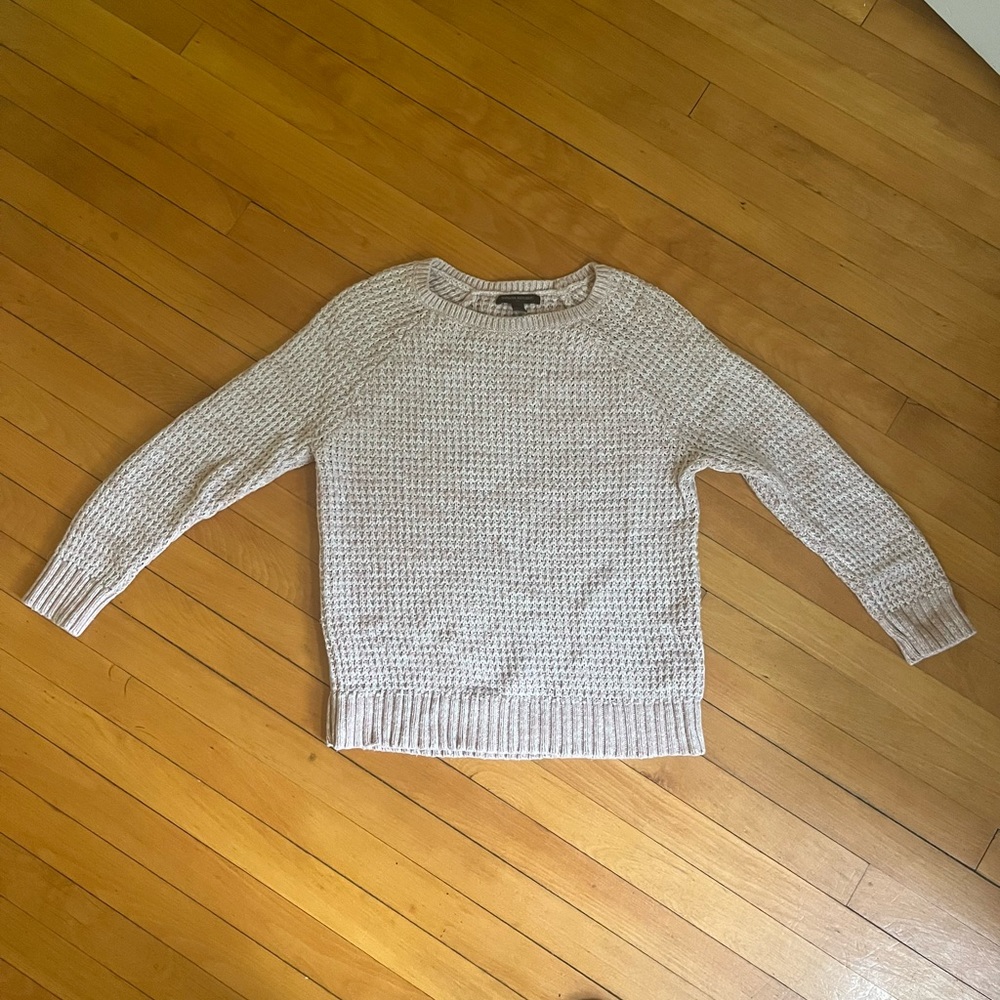 Pink and white Banana Republic knit sweater